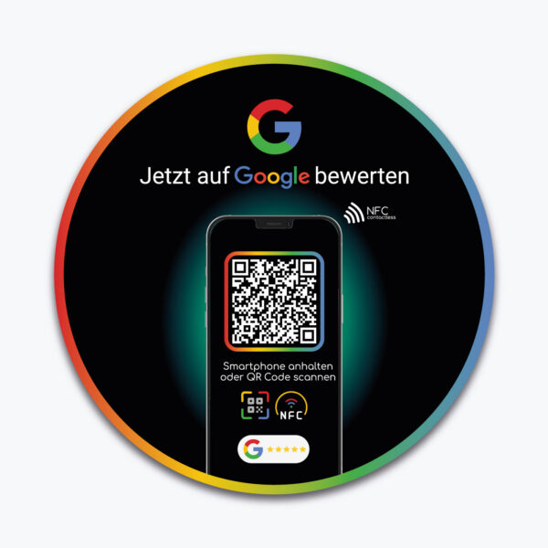 Produktaufkleber mit NFC und QR-Code
