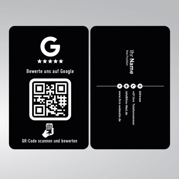 Google Bewertungskarte Visitenkarte
