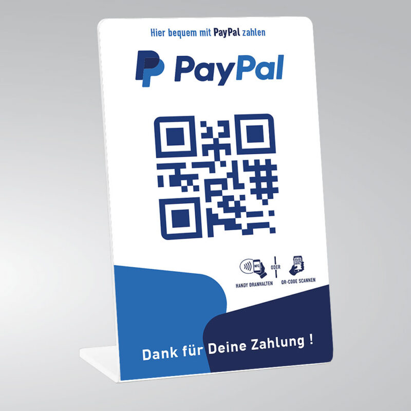 Paypal Aufsteller
