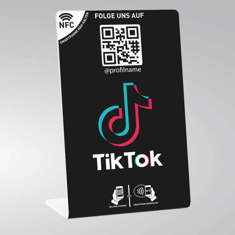 tiktok tischaufsteller schwarz 2